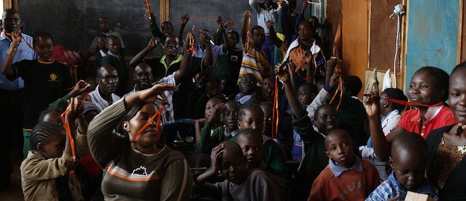 Schoolchildren in Mathare clearly love their Keepods.