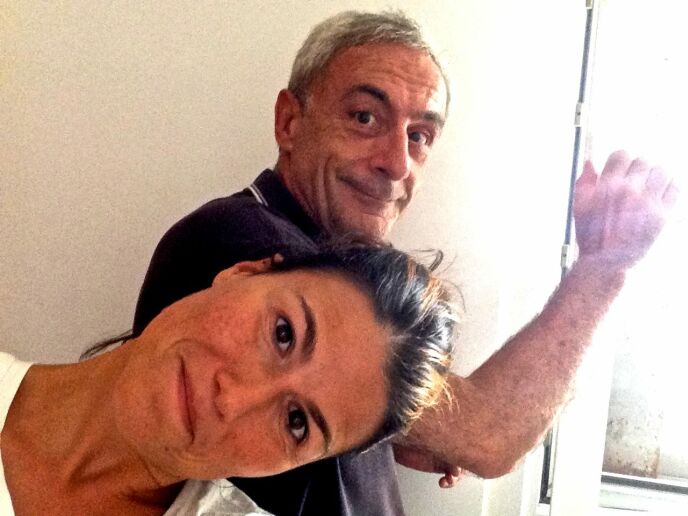 Fabiana Magri and Massimo Lomonaco posted this picture from Ra’anana on the Facebook “Bomb Shelter Selfies” group.