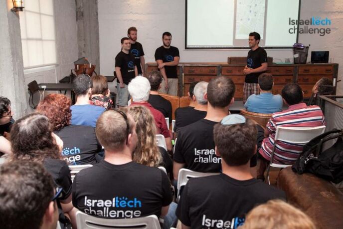 The war didn’t deter young techies from around the world to come to Tel Aviv for a hackathon. 