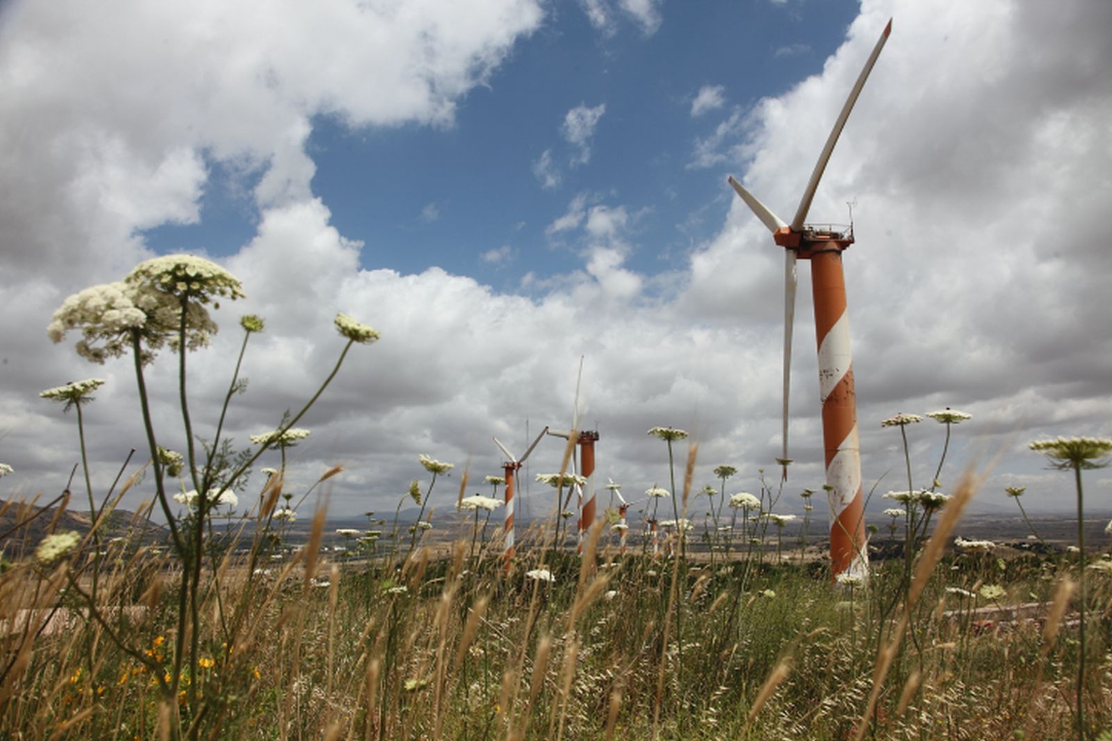  Wind turbines in the Golan Heights. Photo by Yossi Aloni/FLASH90