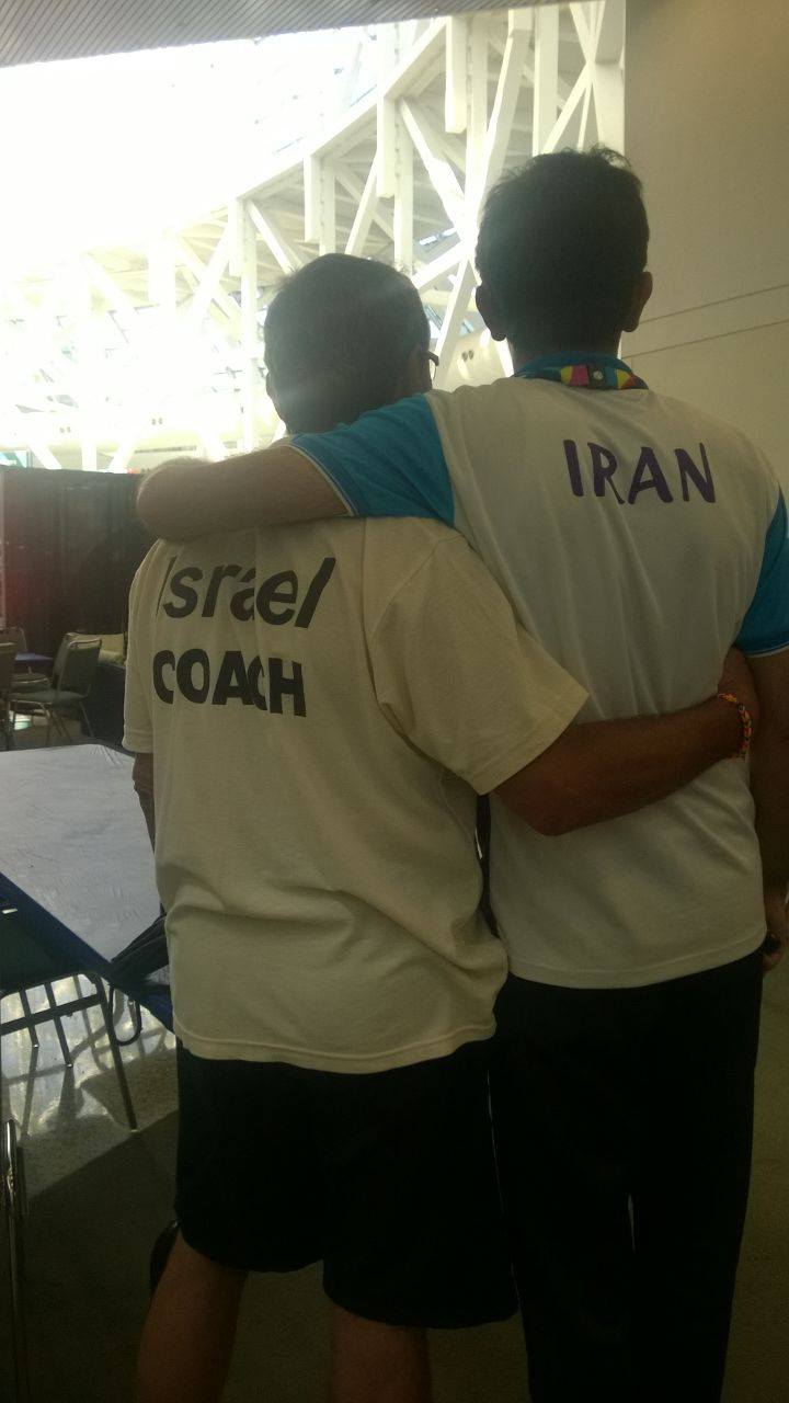 A hug worth a thousand words.  (Photos: Special Olympics Israel Facebook)
