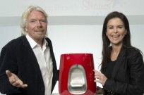 Richard Branson and Ofra Strauss introducing Virgin Pure.