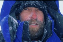 Israeli adventurer Doron Erel at the Antarctica ice cap.