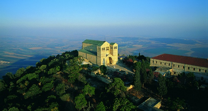 Church of the Transfiguration, Mount Tabor. Photo courtesy of Israel Ministry of Tourism