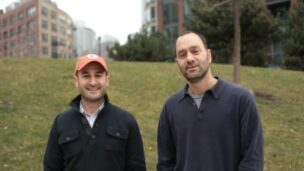 Childhood pals Jon Polin, left, and Richard Demb immigrated to Israel and put their marketing background to good use.