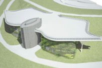 The planned new building for the International Center for the Study of Bird Migration in Latrun.