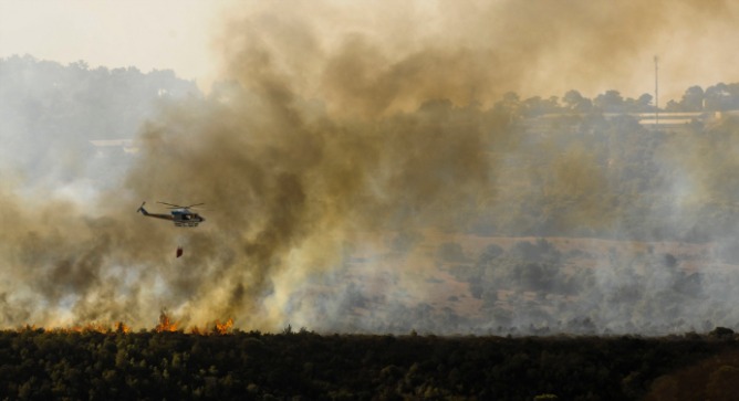The Carmel blaze in 2010 led to the creation of Matash. Photo courtesy of KKL-JNF
