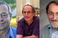 From left to right, Nobel Prize winners Arieh Warshel, Michael Levitt, and Martin Karplus.