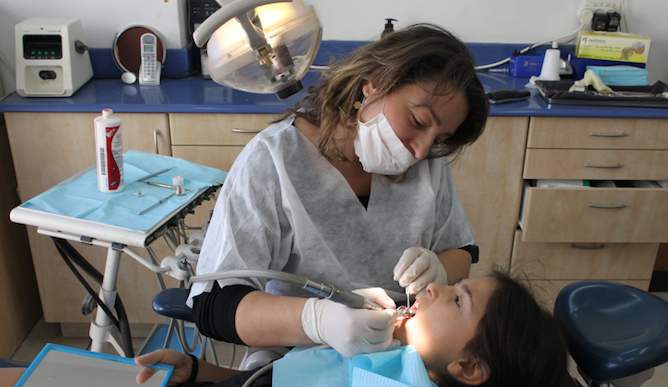 Dental Volunteers for Israel care for needy Jerusalem children. Illustrative photo by Nati Shohat/FLASH90
