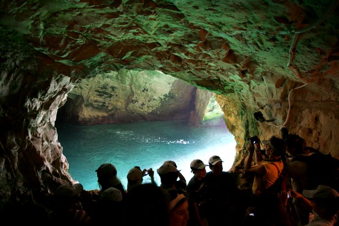 The grottoes of Rosh Hanikra. Photo by Moshe Shai/FLASH90