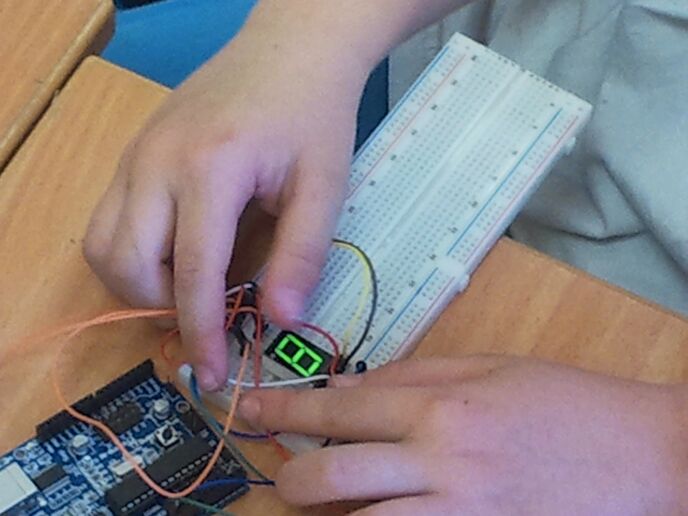 Learning how circuitry works.