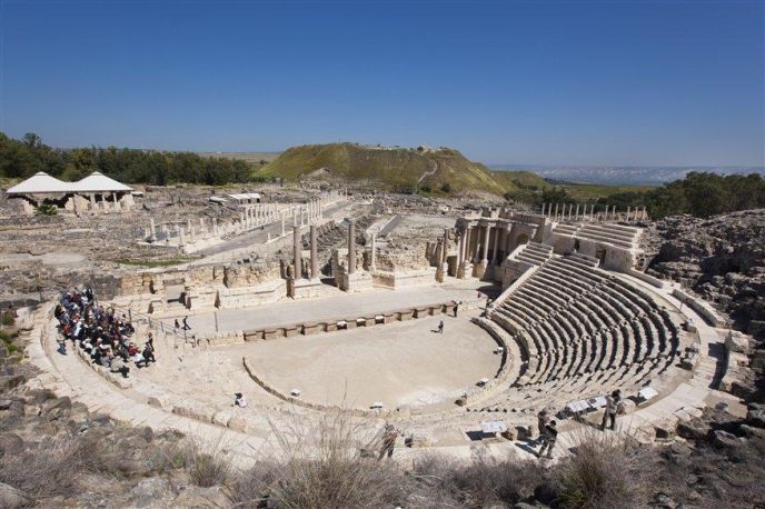 Romans once flocked to Beit She’an for entertainment such as blood sports. (Itamar Grinberg/Israel Tourism Ministry) 