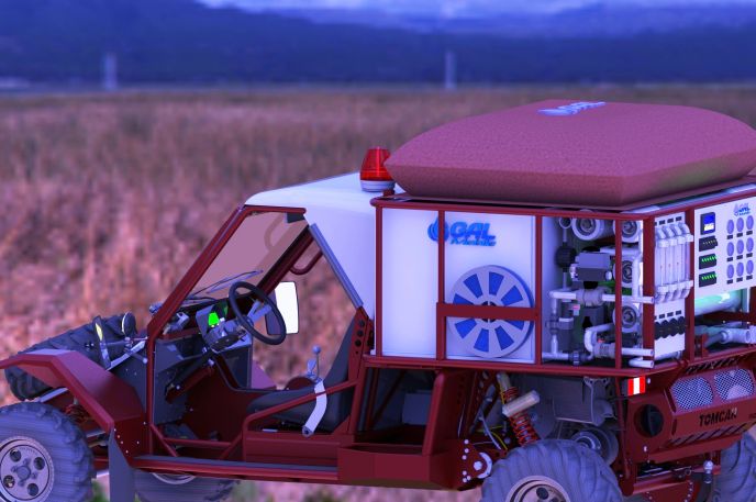 This GalMobile can provide enough fresh water for 5,000 people.