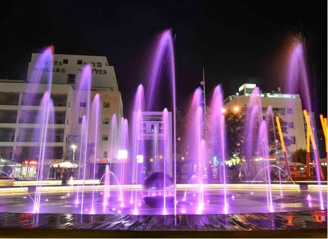 The Artistic Fountain in Netanya. Photo by Peleg Alkalai/Netanya municipality