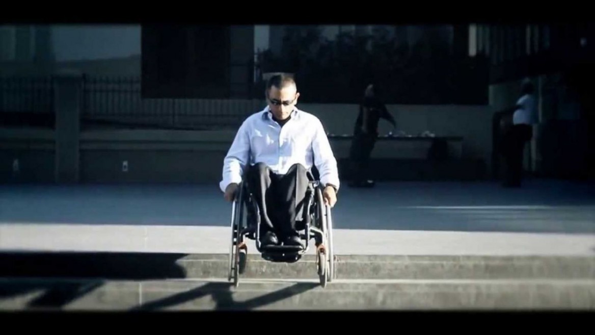 SoftWheel enables wheelchair-users to navigate steps. Photo: courtesy