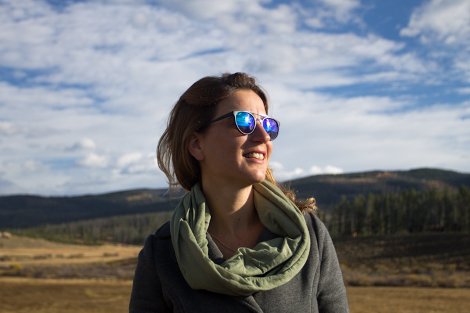 Noa Margalit on the Devil’s Thumb Ranch in Colorado during The Harvest. Photo by Ksenia Prints