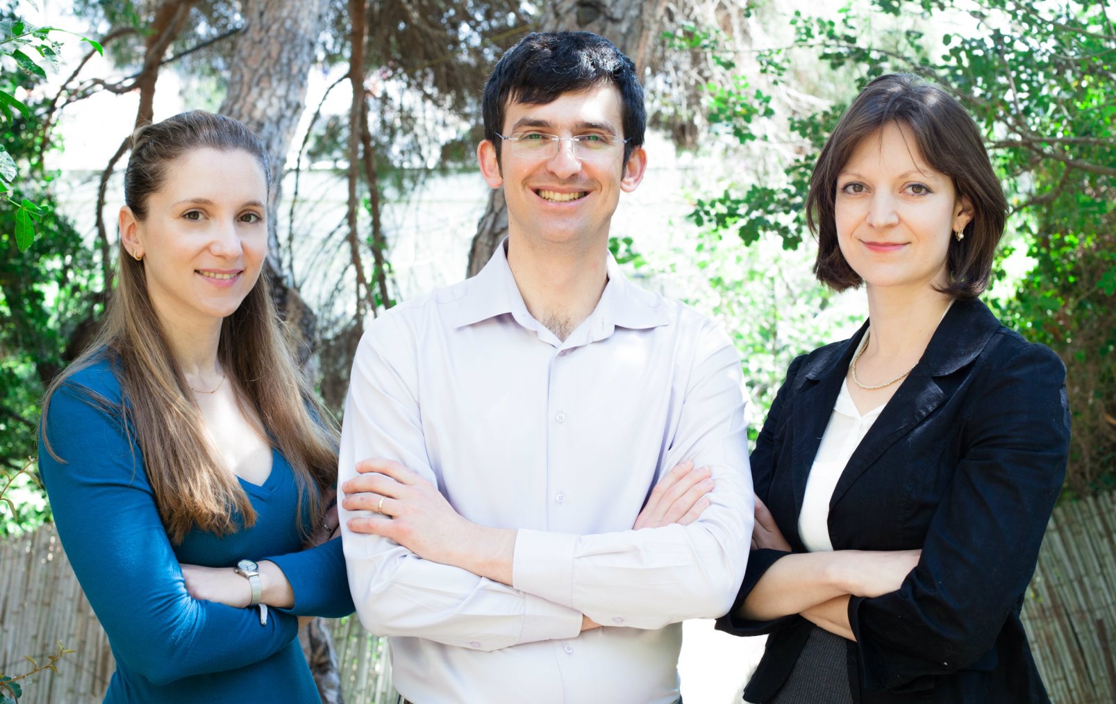 From left, LabSuit cofounders Ira Blekhman, Alex Domeshek and Helen Rabinovich. Photo courtesy of Technion Spokesperson’s Office