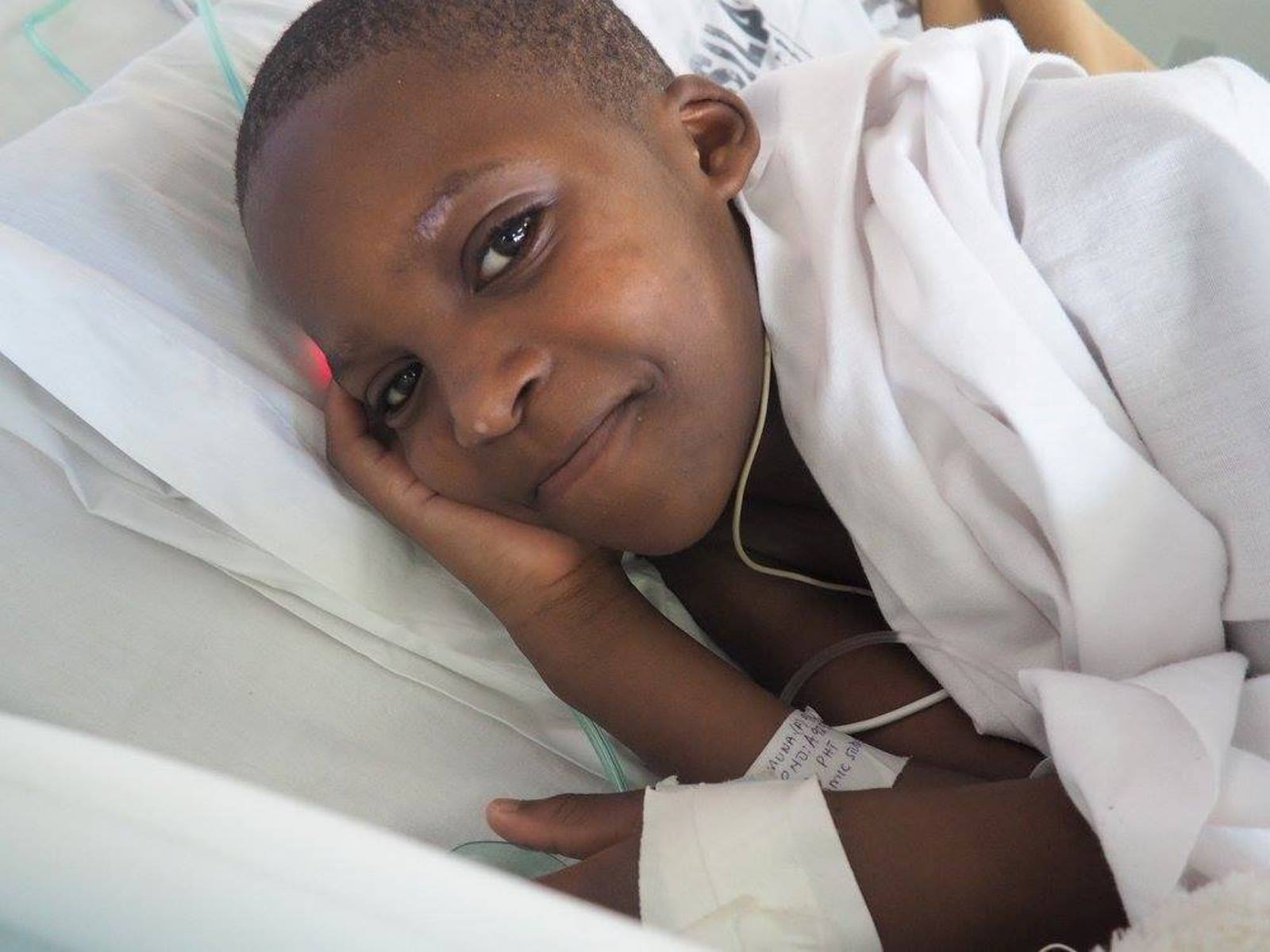 Zahara was the first catheterization patient of the March 2016 SACH mission to Tanzania. Photo courtesy of SACH