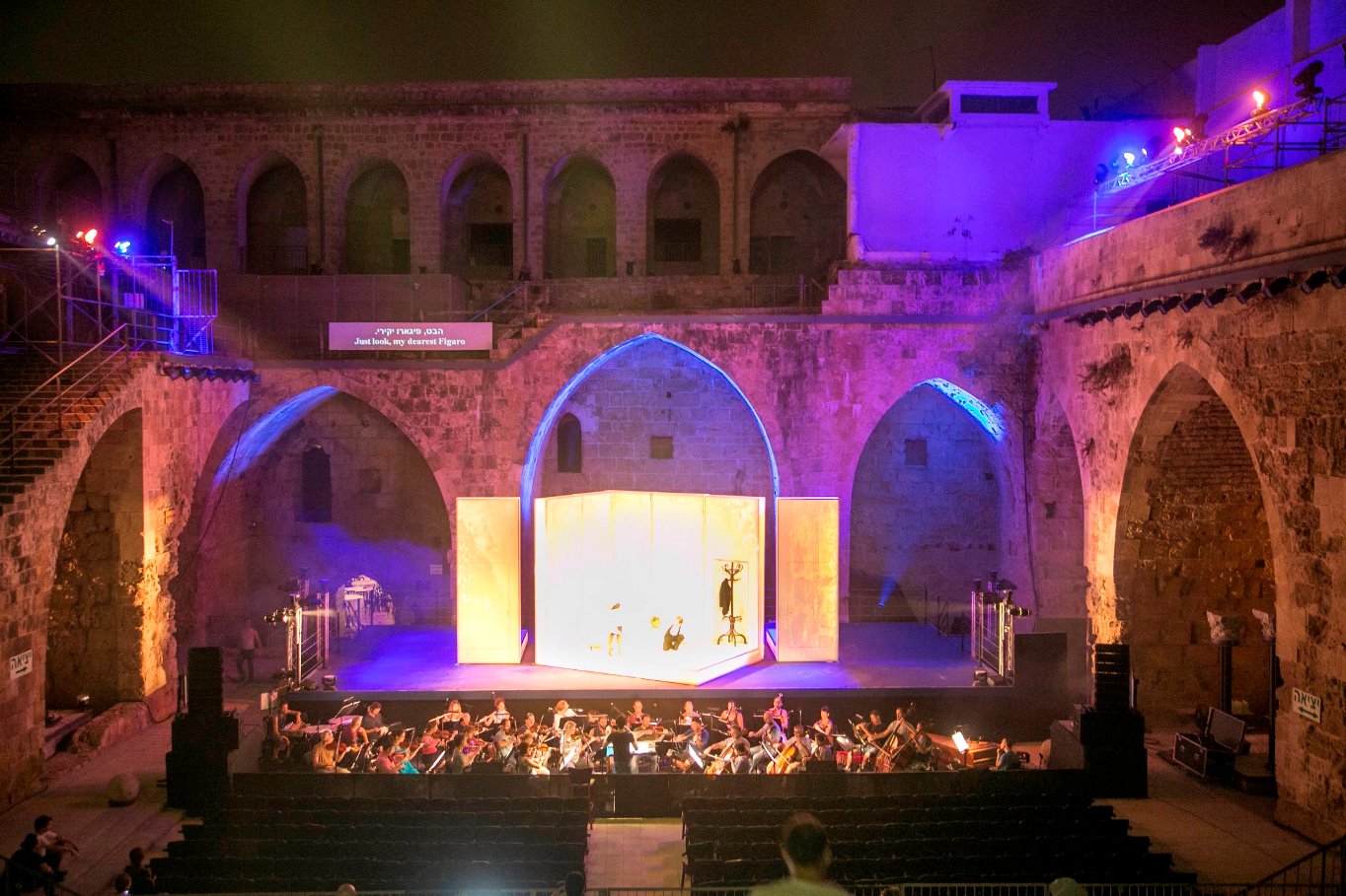 The Opera Festival takes place in Acre’s Crusaders Court. Photo by Nir Kafri