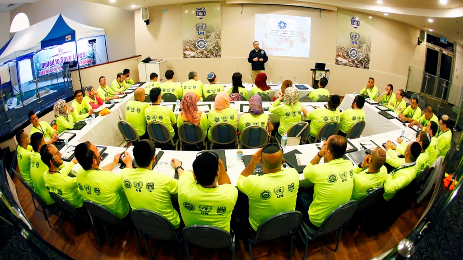 ZAKA’s joint disaster preparedness training with the GLSHD. Photo by Joel Balinko