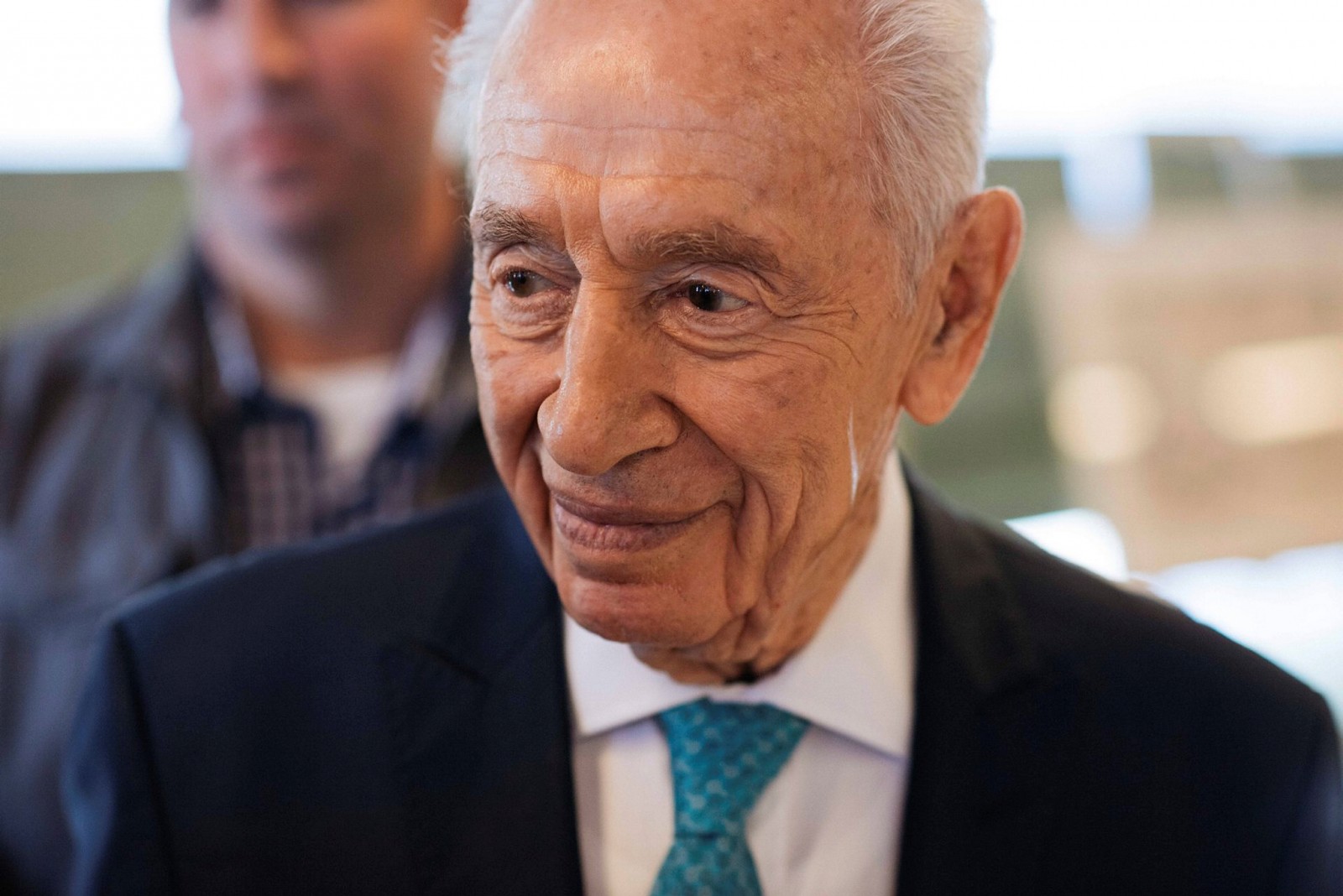 Former Israeli president Shimon Peres in June this year. Photo by Ben Kelmer/FLASH90