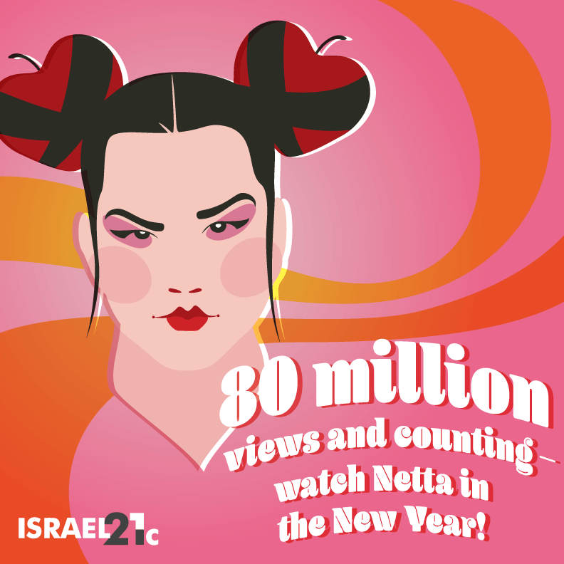 80 million views and counting… watch Netta in the New Year!