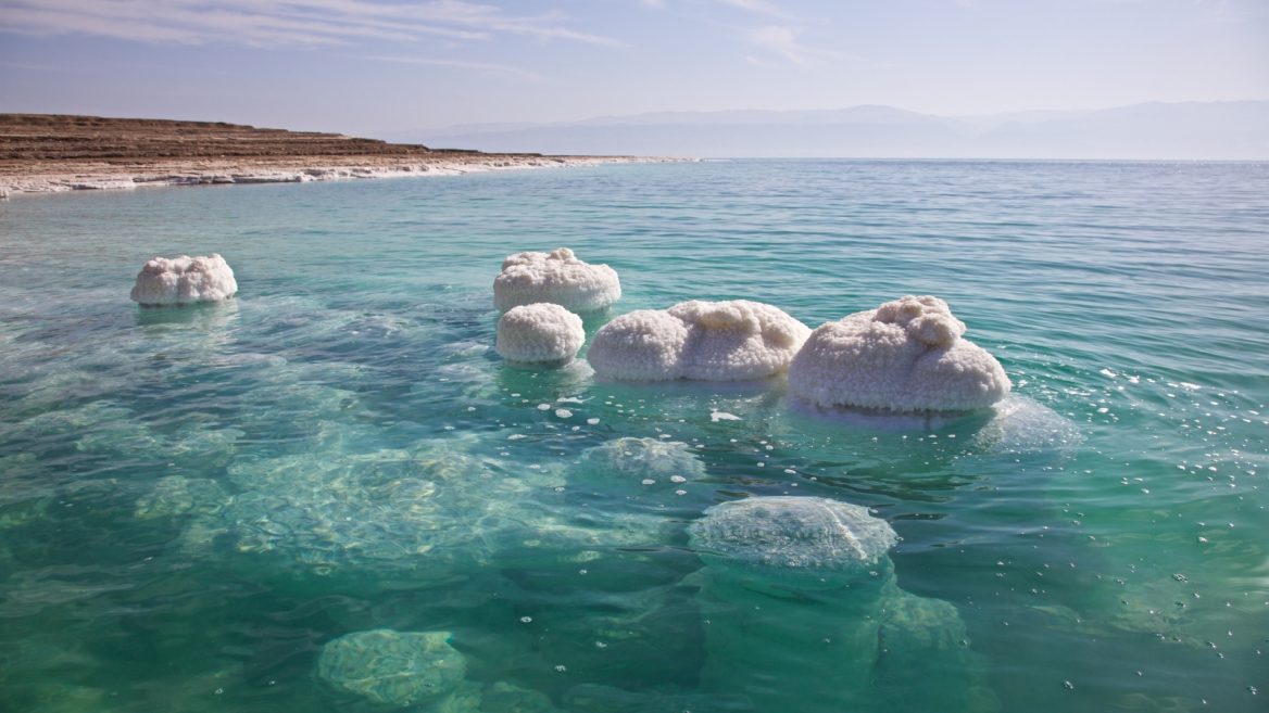 The Dead Sea in Jordan or Israel