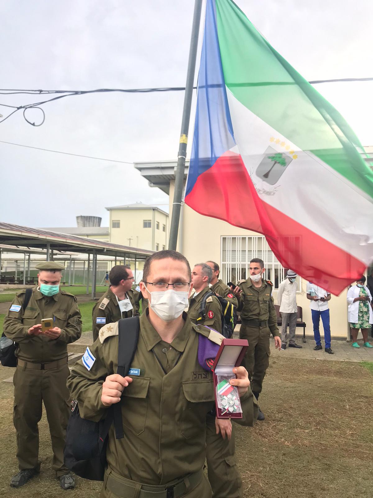 IDF Lt. Col. Dr. Yigal Chechik, a member of the emergency delegation to Equatorial Guinea in March 2021. Photo courtesy of the IDF Spokesperson’s Unit