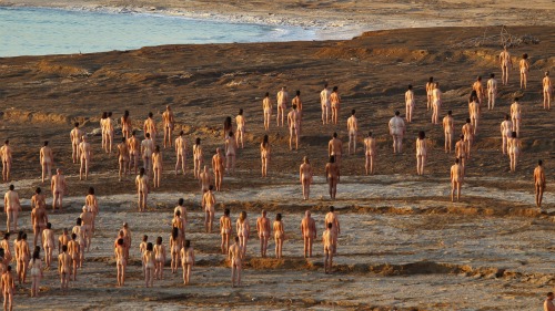 Dead Sea naked photo shoot