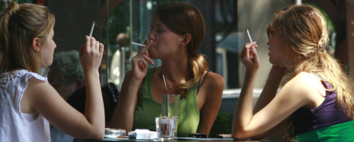 Girls-smoking